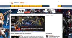 Desktop Screenshot of mmorpg-spiele.com